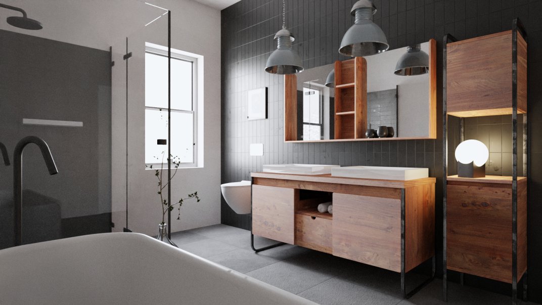 3D visualization of bathroom for KHA Home Design