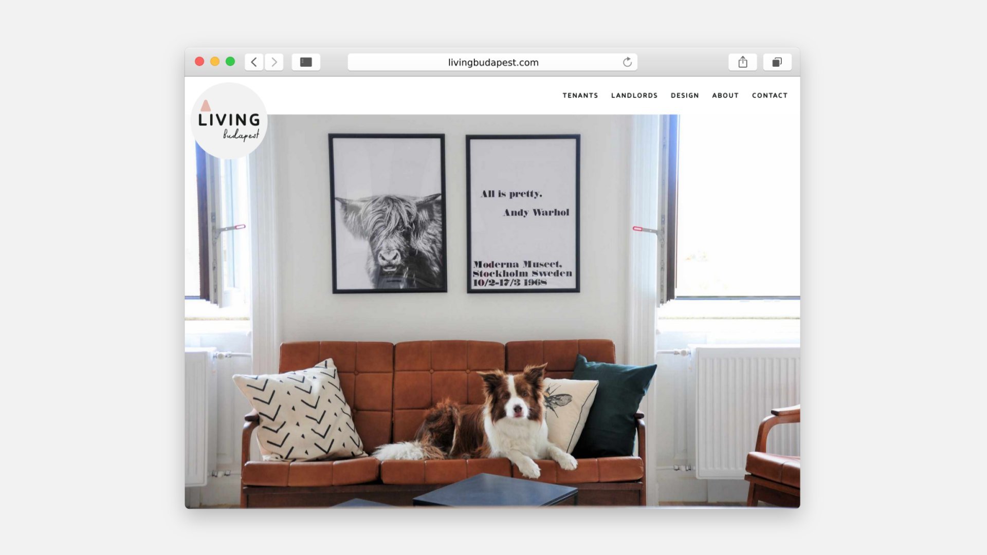 Living Budapest webportal UI design and development