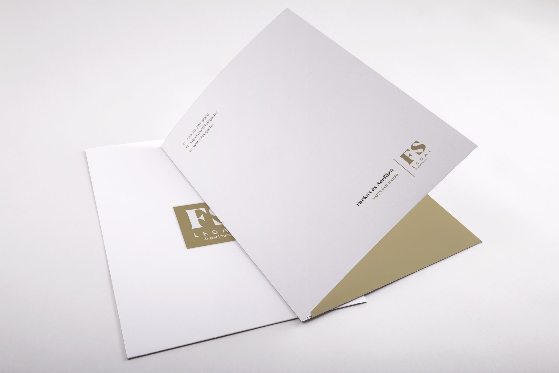 FS Legal & Partners branding stationary design folder
