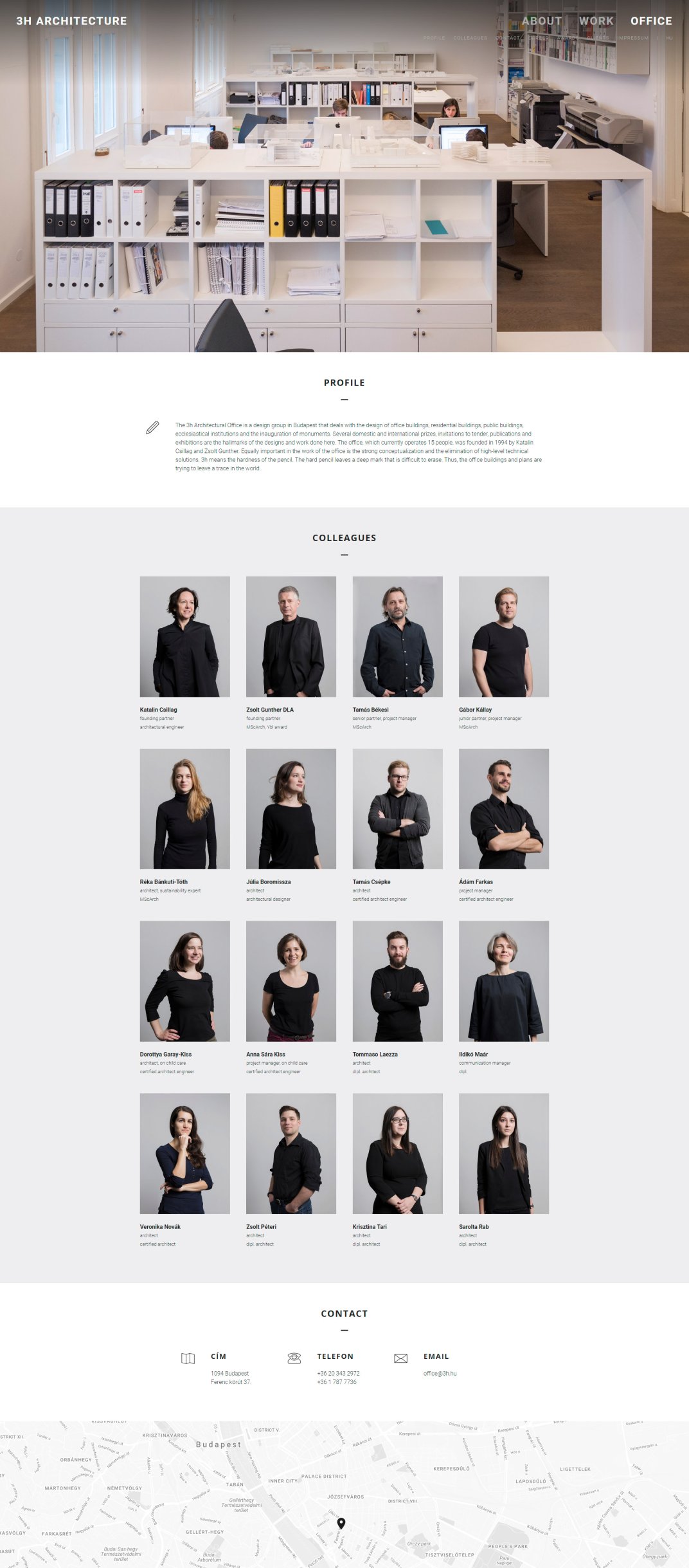 Márton Lente responsive web design contact page screen
