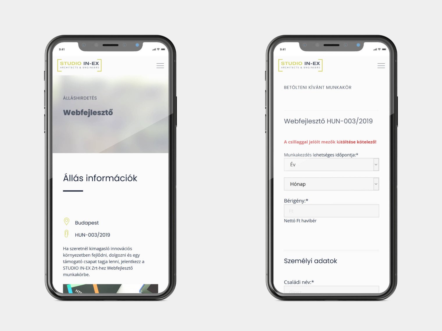 Designing career portal’s job advertisement and application pages for small screens